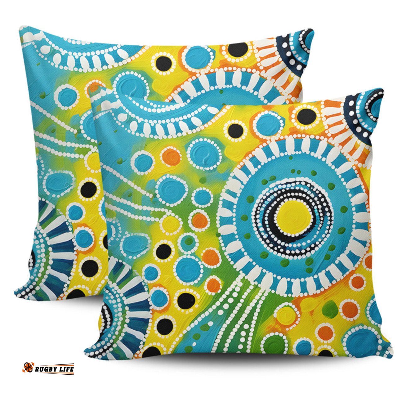 Australia Aboriginal Beautiful Abstract Pastel Pillow