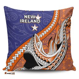 Australia South Sea Islanders New Ireland Flag With Polynesian Shark Pattern Pillow
