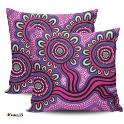 Australia Aboriginal Dot Patterns From Indigenous Australian Culture Pillow