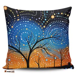 Australia Aboriginal Australian Dreamtime Story Of A Night Sky Pillow