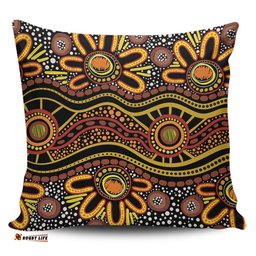 Australia Aboriginal Dot In Aboriginal Style Pillow