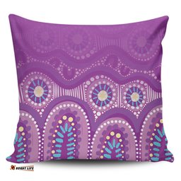 Australia Aboriginal Purple Aboriginal Dot Pillow