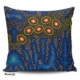 Australia Aboriginal Aboriginal Dreaming Dot Art Pillow