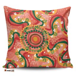 Australia Aboriginal Aboriginal Art Style Abstract Pillow