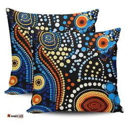 Australia Aboriginal Aboriginal Dreamtime Art Pattern Pillow