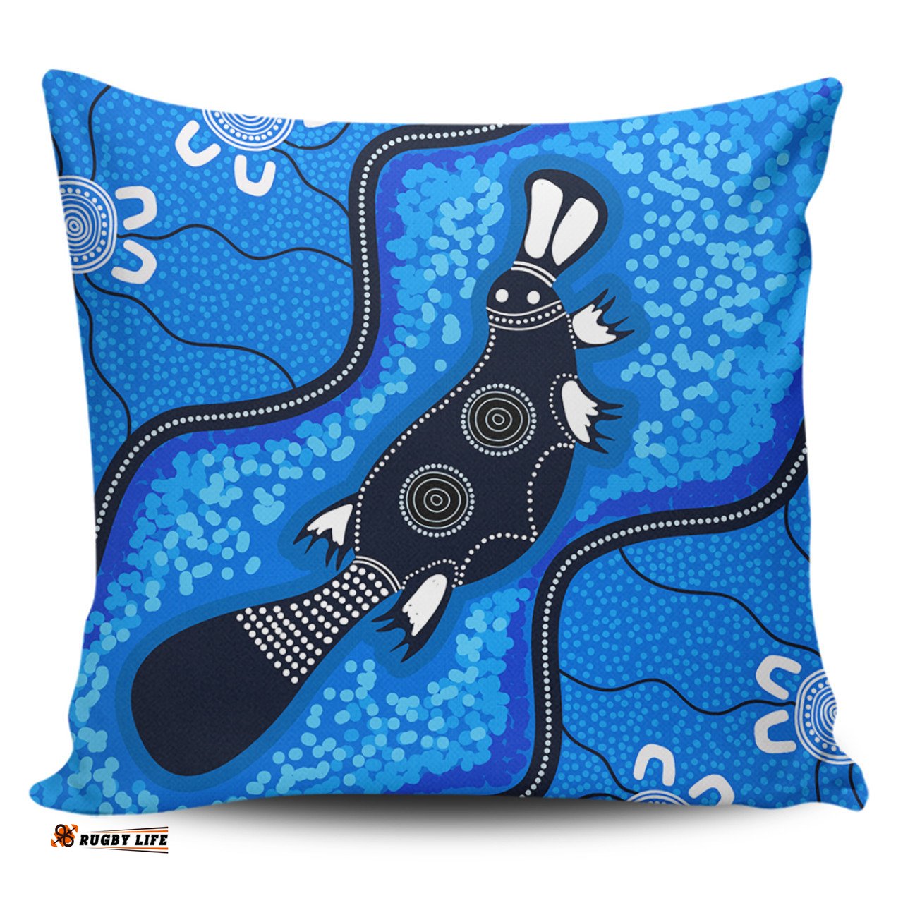 Australia Aboriginal Platypus Art Pillow