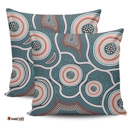 Australia Aboriginal Aboriginal Dot Art Style Pillow