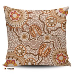 Australia Aboriginal Aboriginal Dot Design Artwork Pillow