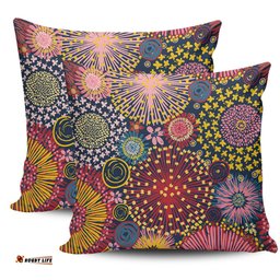 Australia Blooming Bright Flowers Blooming Bright Flowers Meadow Seamless Art Inspired Pillow
