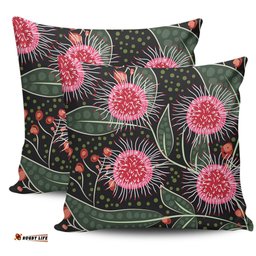 Australia Flowers Aboriginal Aboriginal Style Australian Hakea Flower Pillow