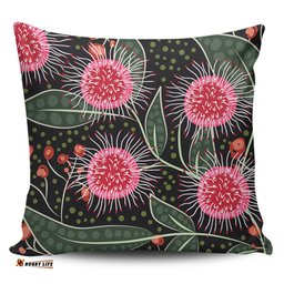 Australia Flowers Aboriginal Aboriginal Style Australian Hakea Flower Pillow