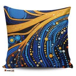 Australia Dreaming Aboriginal Aboriginal Indigenous Culture Dot Painting Art Inspired Pillow