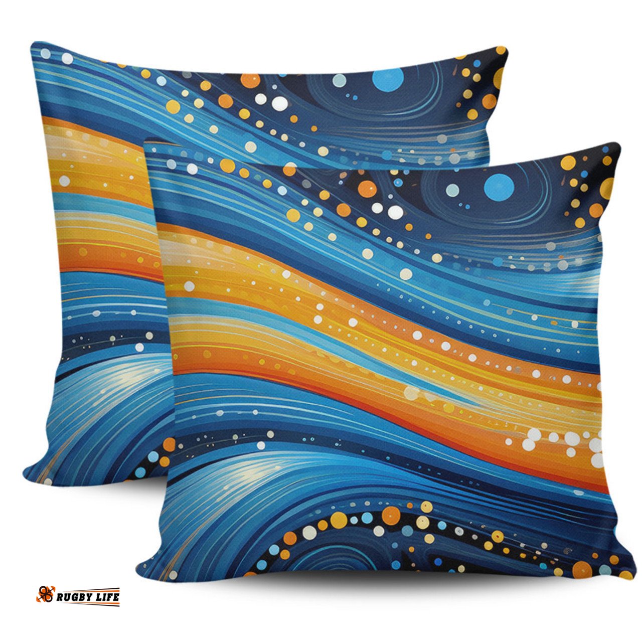 Australia Dreaming Aboriginal Aboriginal Indigenous Dot Painting Dream Art Inspired Pillow