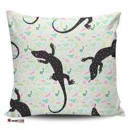 Australia Goanna Aboriginal Goanna Dot Art Colorful Inspired Pillow