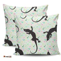 Australia Goanna Aboriginal Goanna Dot Art Colorful Inspired Pillow