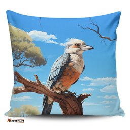 Australia Kookaburra Kookaburra With Blue Sky Pillow