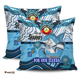 Cronulla Sutherland Sharks Naidoc Week Custom For Our Elders Home Jersey Pillow
