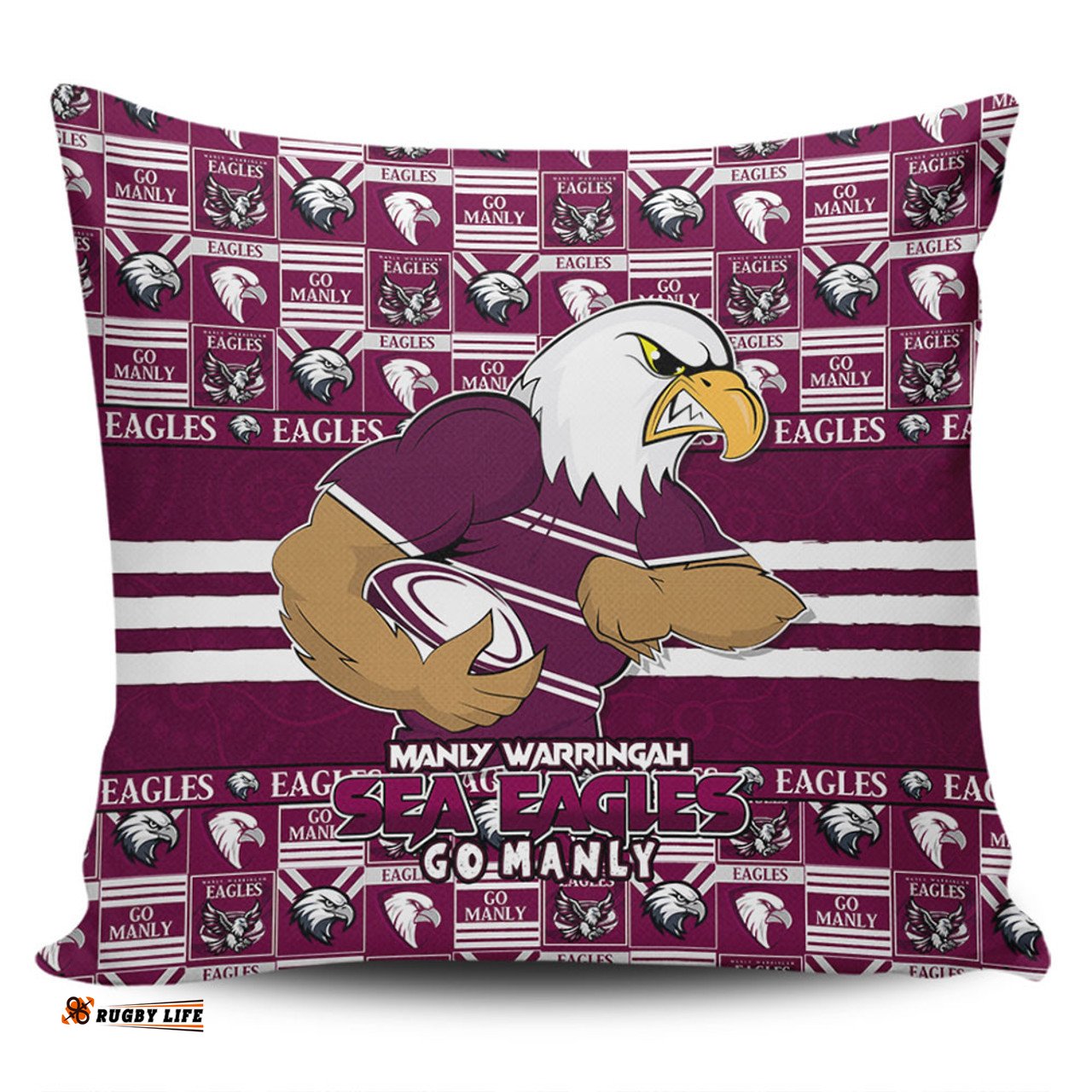 Manly Warringah Sea Eagles Champion���s Pride Comic Style Pillow