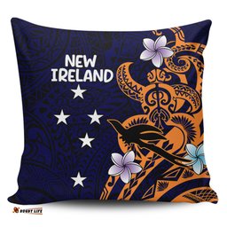 Australia South Sea Islanders New Ireland Flag With Polynesian Pattern Pillow
