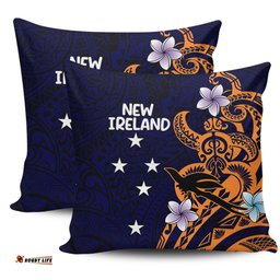 Australia South Sea Islanders New Ireland Flag With Polynesian Pattern Pillow