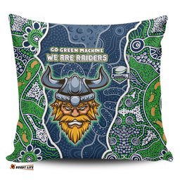 Canberra Raiders Grand Final Custom Custom Raiders Contemporary Style Of Aboriginal Painting Pillow