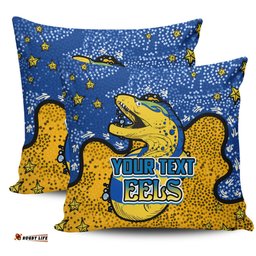 Parramatta Eels Custom Team With Dot And Star Patterns For Tough Fan Pillow