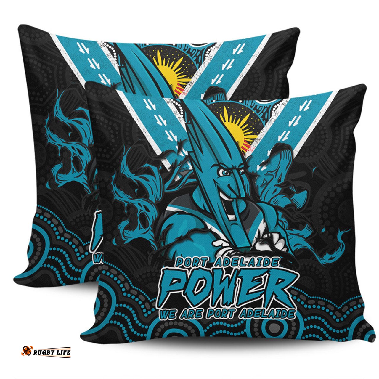 Port Adelaide Ripped Legacy Of The Game Pillow