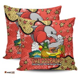 Redcliffe Dolphins Custom Australian Big Things Pillow