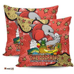 Redcliffe Dolphins Custom Australian Big Things Pillow