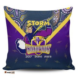 Melbourne Storm Talent Win Games But Teamwork And Intelligence Win Championships With Aboriginal Style Pillow