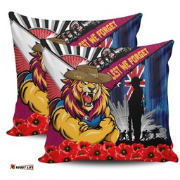 Brisbane Lions Anzac Day Honor United In Spirit Pillow