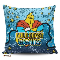 Gold Coast Titans Custom Team With Dot And Star Patterns For Tough Fan Pillow