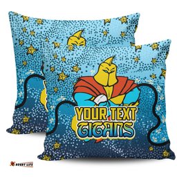 Gold Coast Titans Custom Team With Dot And Star Patterns For Tough Fan Pillow