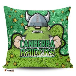 Canberra Raiders Custom Team With Dot And Star Patterns For Tough Fan Pillow