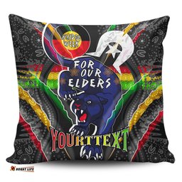 Penrith Panthers Naidoc Week Custom Penrith Panthers Naidoc Week For Our Elders Australian Indigenous Dot Art Pillow