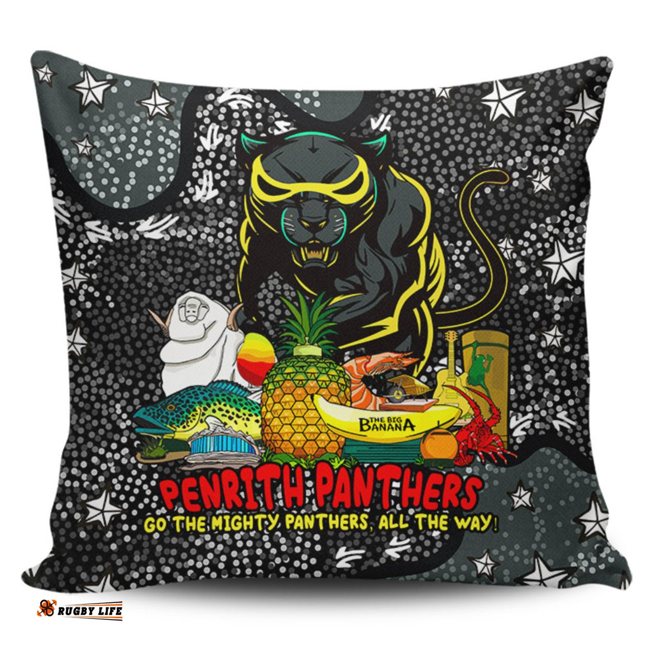 Penrith Panthers Custom Australian Big Things Pillow