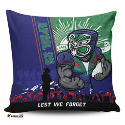 New Zealand Warriors Anzac Day Lest We Forget Strong Fighting Spirit Pillow