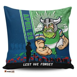 Canberra Raiders Anzac Day Lest We Forget Strong Fighting Spirit Pillow