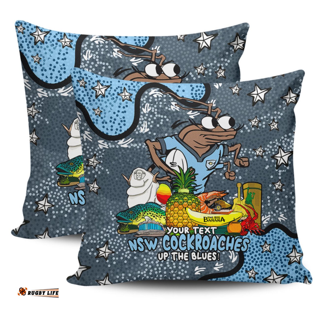 New South Wales Cockroaches Custom Australian Big Things Pillow