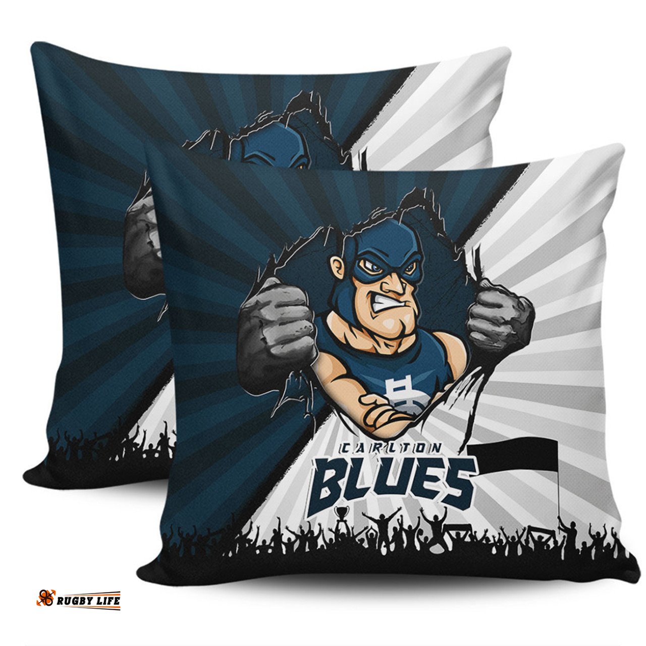 Carlton Breaking Through Fan Design Pillow