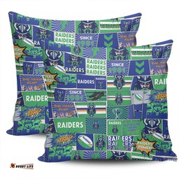 Canberra Raiders Team Of Us Die Hard Fan Supporters Comic Style Pillow