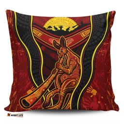 Australia Aboriginal Kangaroo Spirit Dreaming Pillow