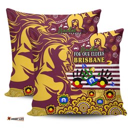 Brisbane Broncos Naidoc Week Custom For Our Elders Brisbane Broncos Aboriginal Inspired Pillow