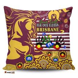 Brisbane Broncos Naidoc Week Custom For Our Elders Brisbane Broncos Aboriginal Inspired Pillow