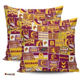 Brisbane Broncos Team Of Us Die Hard Fan Supporters Comic Style Pillow