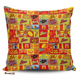 Gold Coast SUNS Legacy Of The Pride Comic Style Pillow