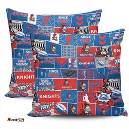 Newcastle Knights Team Of Us Die Hard Fan Supporters Comic Style Pillow