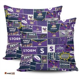 Melbourne Storm Team Of Us Die Hard Fan Supporters Comic Style Pillow