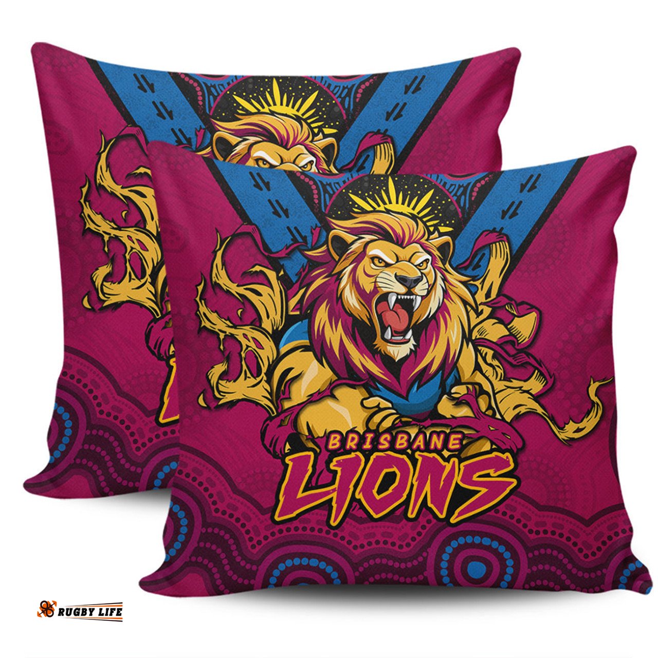 Brisbane Lions Ripped Legacy Of The Game Pillow