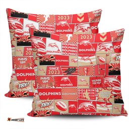 Redcliffe Dolphins Team Of Us Die Hard Fan Supporters Comic Style Pillow